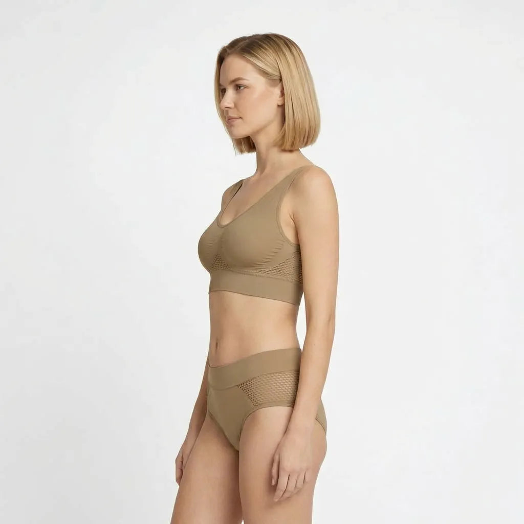 Roonisa Seamless Ultra-Breathable Air Bra – Wireless Comfort Bra