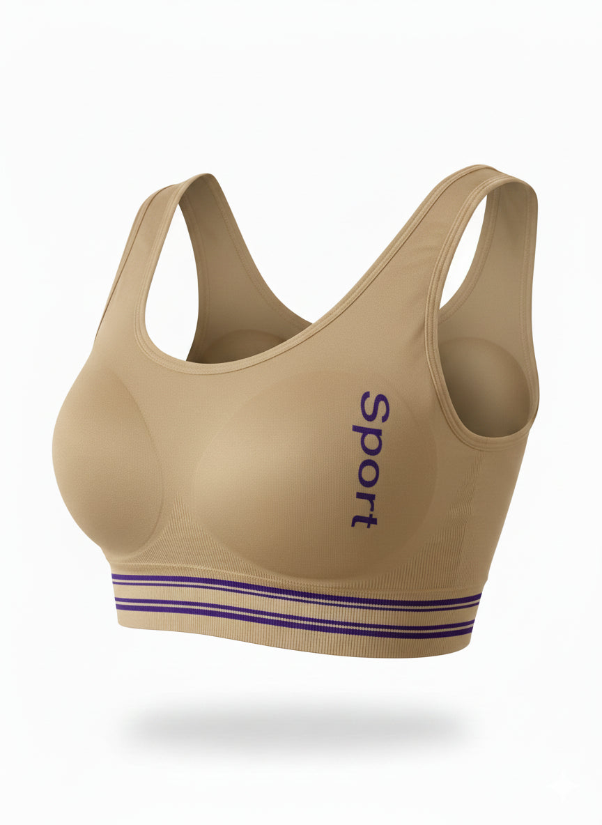 Roonisa Active Seamless Sports Bra – High-Stretch Wireless Workout Bra