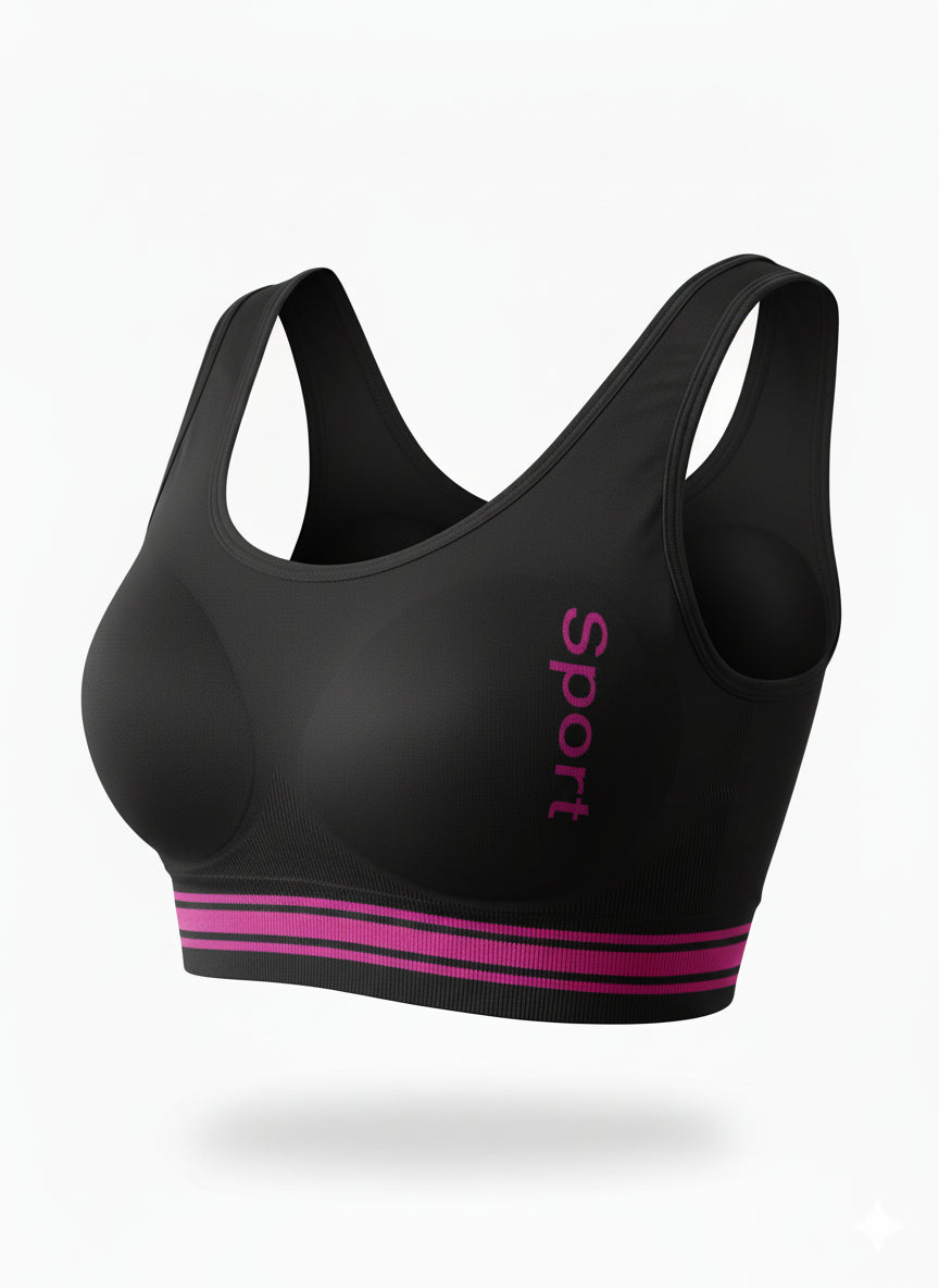 Roonisa Active Seamless Sports Bra – High-Stretch Wireless Workout Bra