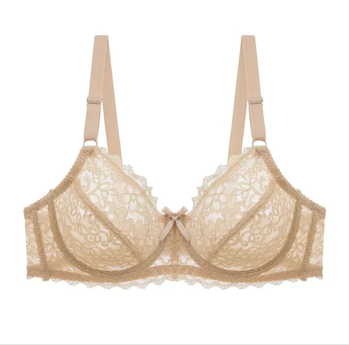 Roonisa Signature Pack of 2 Embroidered Net Cotton Bras – Non-Padded & Non-Wired